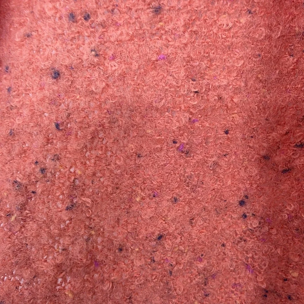 Anthroplogie Orange Navy Speckled Soft Warm‎ Large Rectangular Thick Scarf